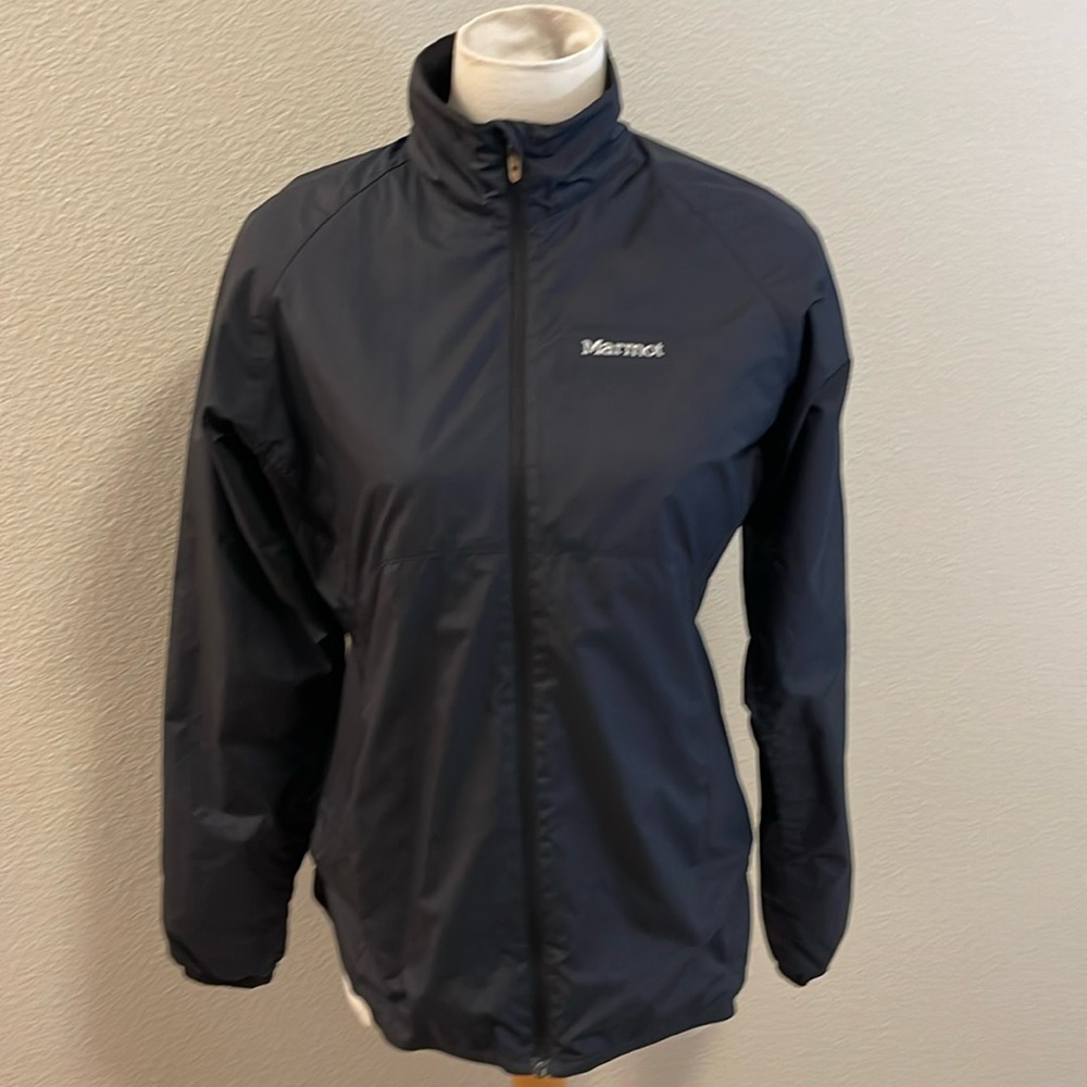 Marmot Medium Black Windbreaker Zip-Up Coat